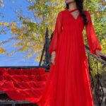 Monica Sharma Instagram - cuz m not sleepy rn❤️😏 . . . . Wearing- @kaisha_by_kanika Styled by- @styledbycindy01 . . . #travelgram #travelphotography #gown #travelindia #redgown #red #fashiondesigner #gowns #spiti #spitivalley #hills #hillstation #himachal #Instafashion #instatravel #travelingram #travellife #explorepage #travelling #spitivalley #fashion #instadaily #travelgram #travelphotography #travelblogger #stylefashion #instafashion #photooftheday #photogram #traveladdict #instastyle #style #photography New Delhi