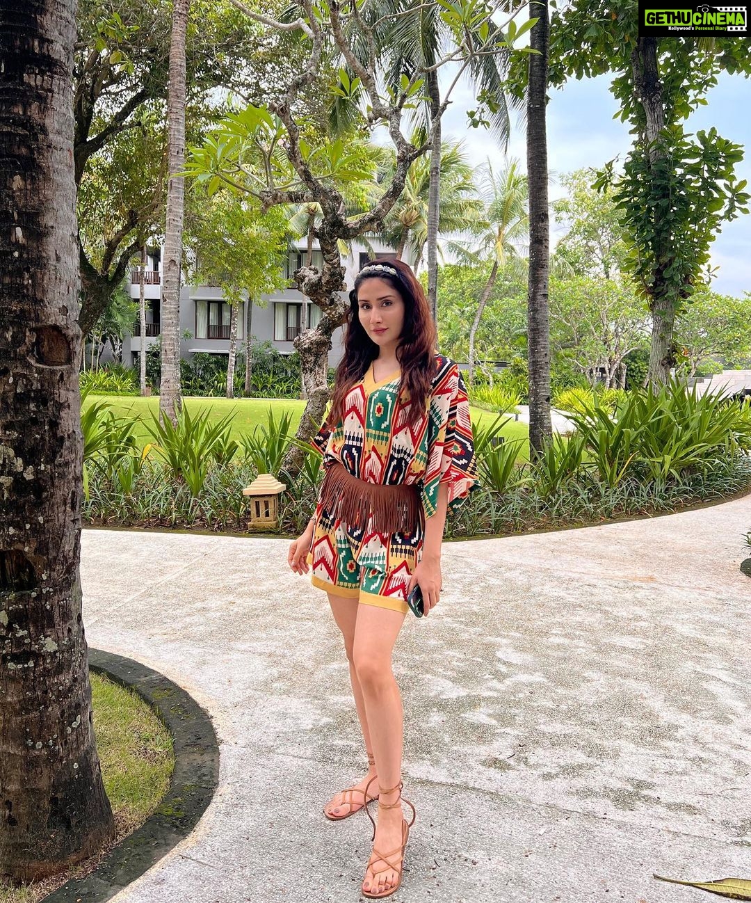 Monica Sharma Instagram - Gypsy heart💚 . . . . . . Outfit- @ikichic_official Styledby- @simrankhera5 @styledbyayushidixit Jewellery - @not.so.marwadi @labelpoojarohra . . . . #instagood #bali #travel #instagram #love Conrad Bali