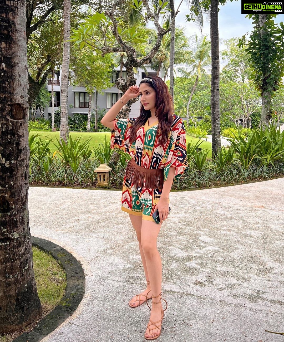 Monica Sharma Instagram - Gypsy heart💚 . . . . . . Outfit- @ikichic_official Styledby- @simrankhera5 @styledbyayushidixit Jewellery - @not.so.marwadi @labelpoojarohra . . . . #instagood #bali #travel #instagram #love Conrad Bali