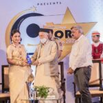 Mouli Ganguly Instagram - It was humbling to be awarded by honourable Maharashtra Governer Shri Bhagat Singh Koshiyari as the Prominent Women Personality . . . @9ineplanets_research_media @mayhighfilmsdelhi @ira_audichya . . Styled by @pooja_deepa_2021 #mouliganguly #gratitude #award #womenachievers #indianawards