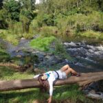 Mukti Mohan Instagram - A Stree on a tree by the stream! 🧘🏻‍♀️🌲🌊 @queensland @hummelindia @filaindia @saachivj Gold Coast, Queensland
