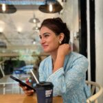 Mukti Mohan Instagram - Mood today ☕️ 🪷🩵