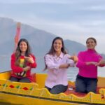 Mukti Mohan Instagram - we clearly need more kashmiri songs, meanwhile let’s trip on #bumbro on the 🛶 Walking back home with such precious memories of #Kashmir 🥰 It’s truly a paradise on earth! Thank you @wander.on Adil and @sameer_yatoo for hosting us with such warmth and making us feel like home! @luxuriousboatparties On @vintiidnani ‘s demand presenting bumbro again! 😆 I love you @mohanshakti and thank you @karlcooney for being our d.o.p for the trip 🌚🤟🏼