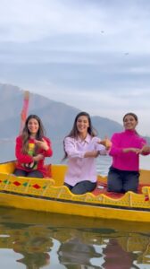 Mukti Mohan Instagram - we clearly need more kashmiri songs, meanwhile let’s trip on #bumbro on the 🛶 

Walking back home with such precious memories of #Kashmir 🥰 It’s truly a paradise on earth! Thank you @wander.on Adil and @sameer_yatoo for hosting us with such warmth and making us feel like home! @luxuriousboatparties 

On @vintiidnani ‘s demand presenting bumbro again! 😆 I love you  @mohanshakti and thank you @karlcooney for being our d.o.p for the trip 🌚🤟🏼