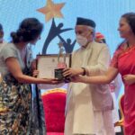 Mukti Mohan Instagram - So grateful to have received a Rising Star Award from the Governor of Maharashtra @bhagatsinghkoshyari ji Thank you 🙏 @kamala.gowani.trust @nidharshana_gowani #KamalaRisingStar #GovernorMaharashtra 👸🏻Manager : @premavshetty Team: @_shraddhabobade_ Outfit @varunbahlcouture At @white__maisondecouture Jewellery @sangeetaboochra Stylist @stylebysaachivj Assisted by @sanzimehta777 @nehha_o Makeup Artist: @neerajnavare.makeupartist Hair Stylist: @dwyessh_hairwizard Shot by: @souravsharmaofficial 😎: @vinodkp6333 Raj Bhavan