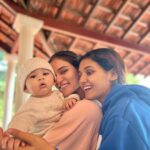 Mukti Mohan Instagram - My favourite colour is Blue 💙and My Secret Favourite colour is Pink 💖said the referee in White 😜👶🏻 🤍 Caption by secret Santa @nihaarpandya ❤️