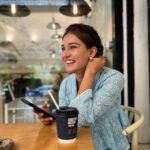 Mukti Mohan Instagram - Mood today ☕️ 🪷🩵