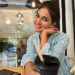 Mukti Mohan Instagram - Mood today ☕️ 🪷🩵