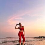 Nalini Negi Instagram - All we have is now ❤️ #sunset #sea #beach #beachvibes #run #workout #nature #love