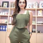 Navina Bole Instagram - Think green. . Look Serene!! 💚🌱☘️🌿🍀 Photographer: @veestudio.in Hair and make up @makeup_dharmivaid Outfit : @frefa.street Managed by @publiquedom Location : @earthcafeindia #picsoftheday #instaphotos #instagood #instagram #olivegreen #coordset #ootd #designerwear #fashionshoot #pose #cafe #explorepage #explore #navinabole #likeforlikes #newpost #happysunday #swipeleft Earth Cafe