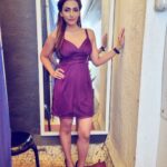 Navina Bole Instagram - Saturday night ready!!🎉🥂🧚‍♀️ #picoftheday #instaphoto #instapic #instagood #purple #favcolor #ootd #shootday #setlife #mirror #blackstilettos #stilletos #standingtall #comfortableinmyskin #pose #positivevibes #saturdaynight #saturdayvibes #touche The Circuit