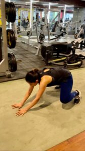 Navya Swamy Instagram - There is no miracle pill. Just Sweat & Dedication💪🏻
Trained by @benny_f3 
#noshortcuts #nopainnogain #workout #fitness #gym #gymrat #stayinthegame #instafit #firstreel #reelitfeelit #blessed #thankful #navyaswamy