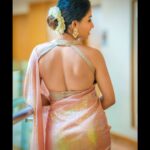 Navya Swamy Instagram - You don’t need any reason to shine… shine for yourself✨ Outfit @shilpacouture H & M.U @thimmappa180 #photography #photoshoot #saree #sareelove #glitter #shineon #designer #designerwear #instapic #instagood #blessed #thankful #navyaswamy