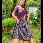 Navya Swamy Instagram - Festive feels🥰🥰 Half saree by @riya_designing_studio #festivewear #festivaltime #krishnashtami #lategram #latepost #designer #halfsaree #indian #instaphoto #blessed #thankful #navyaswamy