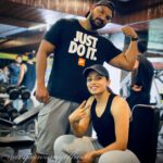 Navya Swamy Instagram - Big dreams and perseverance are a power duo. Former or later, we only focus on the goal. Me & my personal trainer @benny_f3 #motivation #gymmotivation #fitness #fitnessmotivation #fitlife #fitfam #gymrats #instafit #instpic #instadaily #instagood #thankful #blessed #navyaswamy 28 Fitness Hyderabad