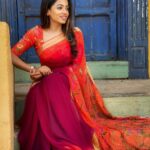 Navya Swamy Instagram - My forever affair with sarees!! . . Saree & blouse designed by @elegant_threads_by_salma #saree #sareelove #sareecollection #foreverlove #designer #designersarees #blessed #thankful #navyaswamy