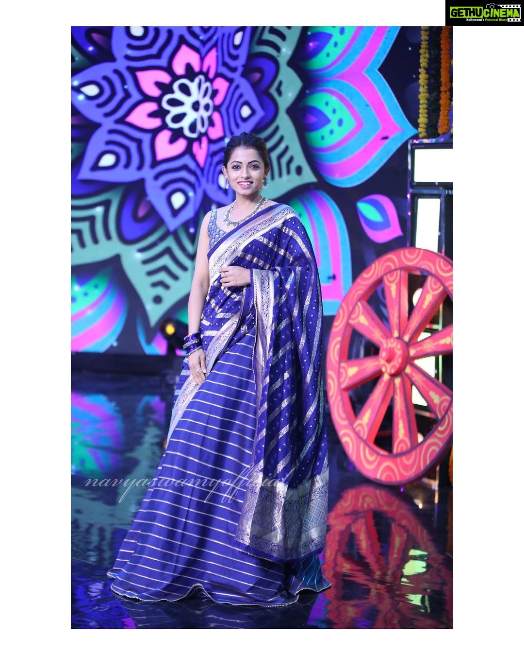 Navya Swamy Instagram - Wishing you all a very Happy Sankranthiš„° Outfit @thread_fabric #sankranti #festival #festivevibes #indianwear #indianfashion #event #starmaa #ootd #instaphoto #blessed #thankful #navyaswamy
