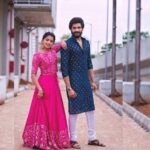 Navya Swamy Instagram - Dhee14 diaries…. Outfit by @riya_designing_studio #showtime #etv #etvtelugu #dhee14 #dhee14dancingicon #festivespecial #designer #ethnic #ethnicwear #indian #navyaswamy #ravikrishna
