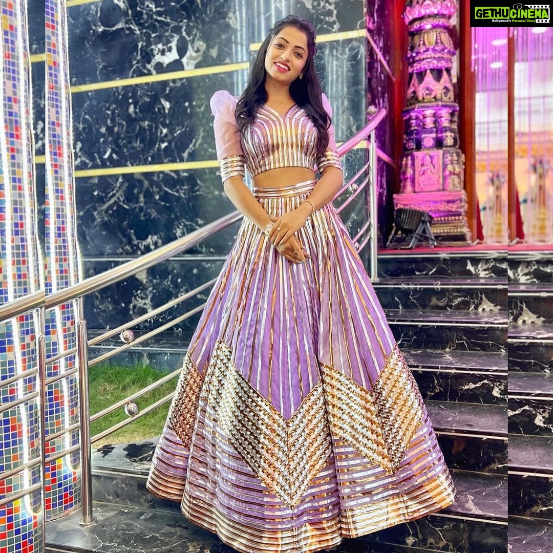Navya Swamy Instagram - Wearing this beautiful lehenga from @ivana_designers for a cousin’s wedding!!