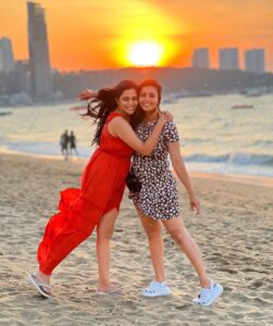 Neha Gowda Instagram - My best travel partner !!! 

@sonugowda 

#sister #travel #thailand #pattaya #bangkok #phuket #trip #loveyou #fun