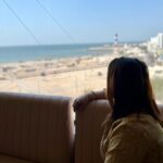 Nehalaxmi Iyer Instagram - The sea, once it casts its spell, holds one in its net of wonder forever. I’m in awe of this beautiful view of the blue Sea from @thegrandladhukara My suite had an amazing view of the Arabian Sea and the Dwarka beach. Dwarka - the Kingdom of Krishna