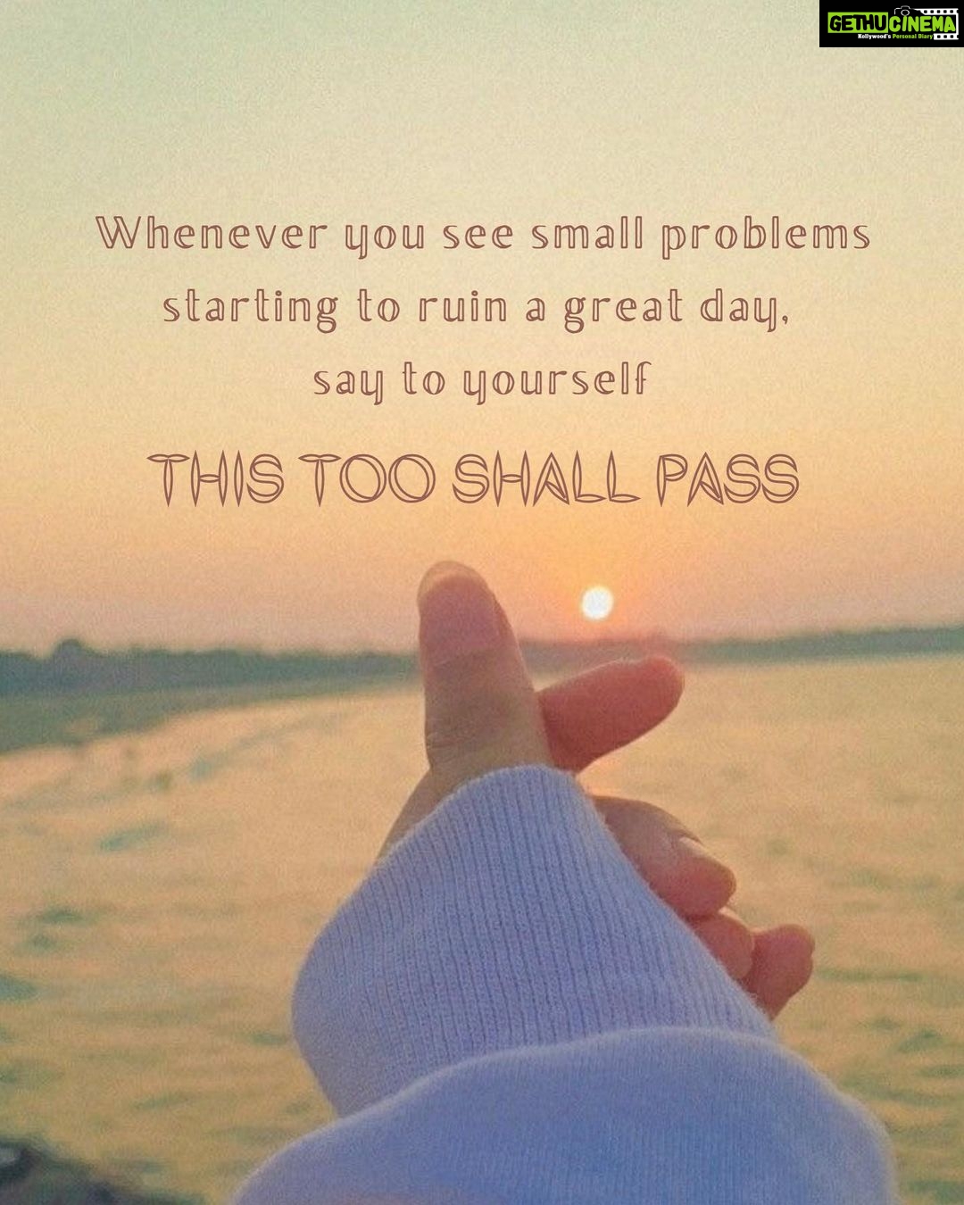Nehalaxmi Iyer Instagram - This tooo shall pass ✨ Positive thoughts Only ✌🏻 ✨ . . . . . . . . . . . . . . . . . . . . . . . . . . . #positivevibes #thistooshallpass #lifequotes #positivequotes #selfhelpquotes #quotesoftheday #quotestagram #quotesdaily #happy #happiness #sunsetquotes #positivethoughts #lawofattraction #manifesting #manifestingmagic #magic #spiritualjourney #instadaily #mentalhealthadvocate #mentalhealthfirst Mumbai, Maharashtra