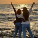 Nehalaxmi Iyer Instagram - Cheers to endless horizons and golden skies Bandstand , Bandra , Mumbai