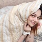 Nehalaxmi Iyer Instagram - SNUGGLE Weather 🧣❄️✨☕️📔 Time to crawl under a big pretty blanket, grab a good book, watch a good Holiday movie all whilst sipping on hot Cocoa 😍🥰 This Pretty Reversible comforter giving me a warm hug in this weather is from @boutiquelivingindia . . . . . . . . . . . . . . . . . . . . . . . . . . #snuggleweather #cuddleweather #snuggles #blankets #cozyblankets #winterishere #quilt #quiltlove #reversible #cute #snuggling #hotchocolate #bookstagram #hotcocoa #wintervibes #cozyvibes #instadaily #explore #photooftheday #ishqbaaz #wintercollection #winterglow #instagood #winterquotes India
