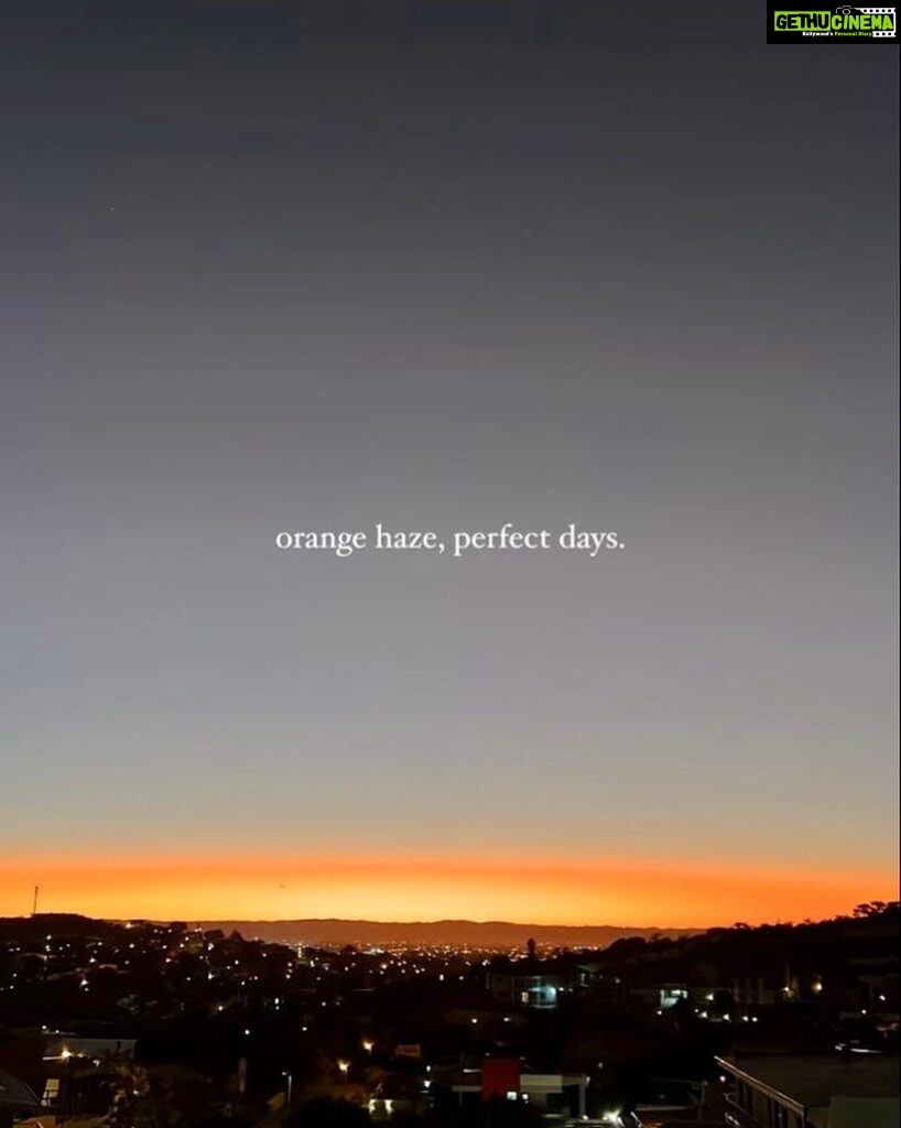 Nehalaxmi Iyer Instagram - Orange Haze, perfect days! #foreverchasingsunsets India