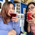 Nehalaxmi Iyer Instagram - Live for the moments you can’t put in words 🫶🏻 Best friend? Nah. She’s my sister. 🍕 and you are all I need. • Partner in Crime - @anusha.b_03 • Venue Partner - @amanziskydeck Amanzi Sky Deck and Bar