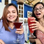 Nehalaxmi Iyer Instagram - Live for the moments you can’t put in words 🫶🏻 Best friend? Nah. She’s my sister. 🍕 and you are all I need. • Partner in Crime - @anusha.b_03 • Venue Partner - @amanziskydeck Amanzi Sky Deck and Bar