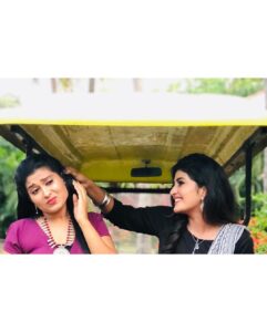 Nimeshika Radhakrishnan Instagram - ❤️ur most loved Meera & Preethi  @akshitha_bopaiah