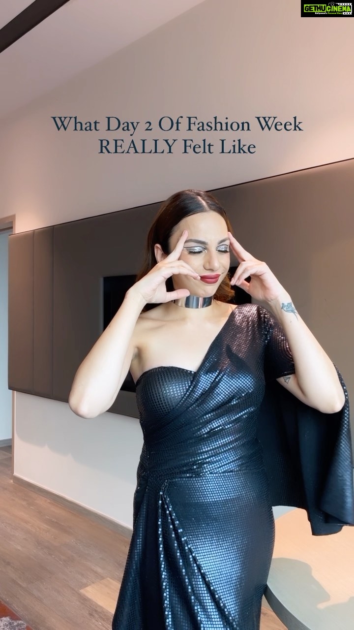 Nitibha Kaul Instagram - The truth that does not make it down the runway Wearing @namratajoshipura MUA @makeupby_lakshmyrathore #FashionWeek #RealityCheck #FashionWeekInsider #LFW #HarshTruth #TruthBomb #FashionGram
