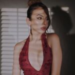 Nitibha Kaul Instagram - Light is easy to love, show me your darkness Wearing @sahilkochharofficial #ShadowPlay #PortraitPhotography #RedDress #BellaHadidStyle #NKStyles