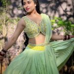 Niyati Fatnani Instagram - Blossom🌻 Wearing: @neerusindia X @nehaadhvikmahajan 📍: Neerus Santacruz . . . . #yellow #lehenga #ethnicwear #niyatifatnani