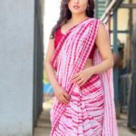 Niyati Fatnani Instagram - Saree but not Sorry🥀. Will be posting more pics in this saree. . . . . #sareelove #asmitaroy #desigirl #love #friday #niyatifatnani