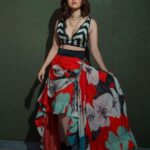 Nushrratt Bharuccha Instagram - I am Cool for the Summer 🍉 👗 @nupurkanoiofficial 💎 @azotiique Styled by: @nidhijeswani HMU: @tanvismarathe @kajal._komal 📸 @tushil