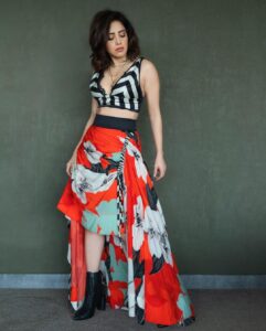 Nushrratt Bharuccha Instagram - I am Cool for the Summer 🍉 👗 @nupurkanoiofficial 💎 @azotiique Styled by: @nidhijeswani HMU: @tanvismarathe @kajal._komal 📸 @tushil