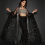 Nushrratt Bharuccha Instagram - ◾️Black Magic◾️ Outfit @labelprernamehra Jewelry @sachdeva.ritika Stylist @nidhijeswani Makeup @vardannayak Hair @susanemmanuelhairstylist Photographer @amey_ghatge