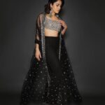 Nushrratt Bharuccha Instagram - ◾️Black Magic◾️ Outfit @labelprernamehra Jewelry @sachdeva.ritika Stylist @nidhijeswani Makeup @vardannayak Hair @susanemmanuelhairstylist Photographer @amey_ghatge
