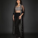 Nushrratt Bharuccha Instagram - ◾️Black Magic◾️ Outfit @labelprernamehra Jewelry @sachdeva.ritika Stylist @nidhijeswani Makeup @vardannayak Hair @susanemmanuelhairstylist Photographer @amey_ghatge