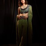 Nushrratt Bharuccha Instagram - 🍀 Diwali Nights 💫 Outfit @nupurkanoiofficial Neckpiece @azotiique Cuff @urbanthesaurus_jewellery Makeup @vardannayak Hair @ashwini_hairstylist Photos @shivamguptaphotography