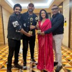 Nushrratt Bharuccha Instagram – Remarkable Performance for Janhit Mein Jaari!!! Thank you Lions awards! So happy to receive all this love n appreciation for this very special film! 
It’s the best feeling to have your team right there on stage with you to receive an award.. thank you @writerraj @anudsinghdhaka @vimal.lahoti for being there for me through thick and thin! 

@lionsclubs @lionrajuvm @picturenkraftofficial @nishantbhuse