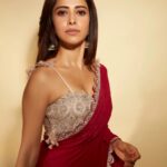 Nushrratt Bharuccha Instagram - They said I could be anything so I chose to be The Girl in A Red Saree🌹 Saree @bhumikasharmaofficial Jewelry @neetaboochrajewellery Stylist @nidhijeswani Makeup @tanvismarathe Hair @ashwini_hairstylist Photos @shivamguptaphotography