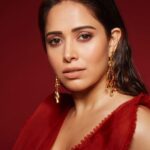 Nushrratt Bharuccha Instagram - The Usual Please 🍷 Outfit @ridhimabhasinofficial Earrings @amrapalijewels Stylist @nidhijeswani Makeup @tanvismarathe Hair @ashwini_hairstylist Photographer @shivamguptaphotography