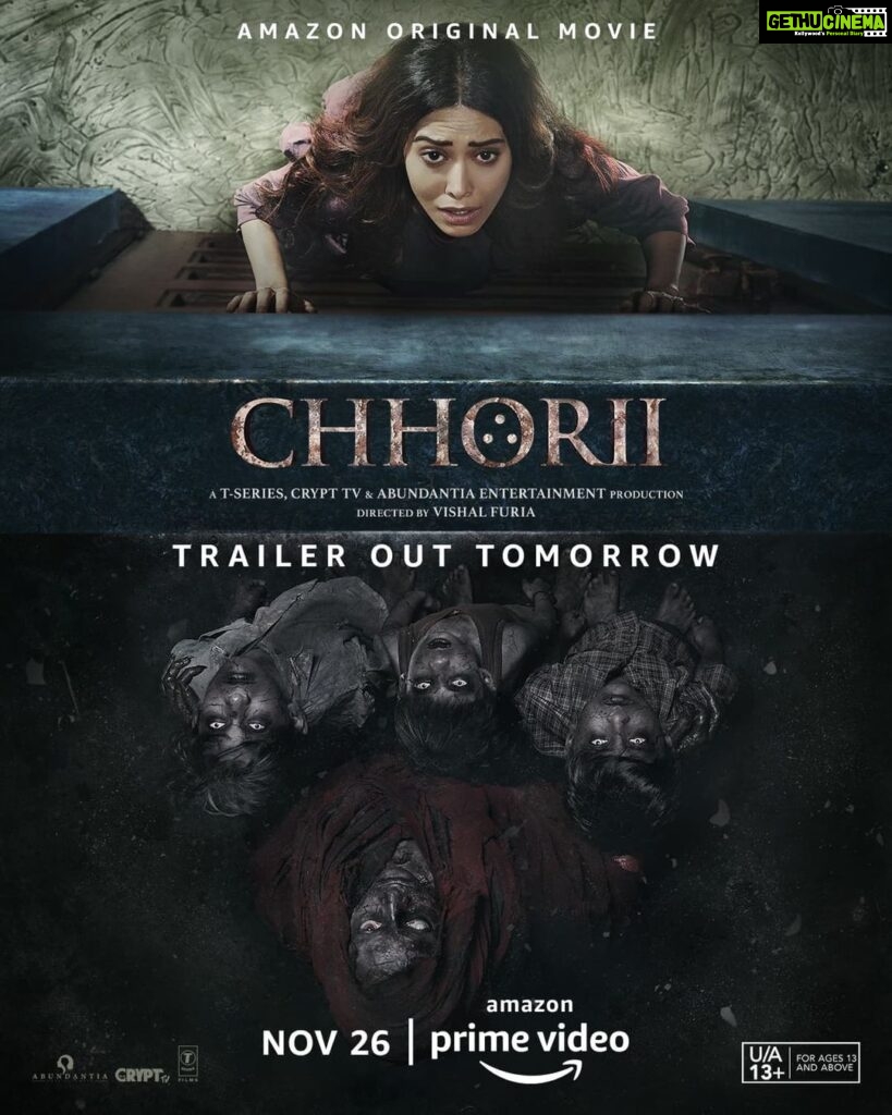 Nushrratt Bharuccha Instagram - The khauff of Chotti Mayi is set to begin! #Chhorii trailer out tomorrow. #ChhoriiOnPrime @furia_vishal @primevideoin @tseries.official @tseriesfilms @abundantiaent @crypttv @Psychscares @ivikramix @shikhaarif.sharma @notjackdavis #Bhushankumar @instasaurabh @mitavasisht @rajeshjais @yaaneeabharadwaj @thevishalkapoor