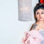Oviya Instagram - ❤ Simplicity ❤ Starring @happyovi Organizer @hesper_cinemas @makeupwithhappiness Designer @sidneysladen Makeup: @jeevitha.mua Photo: @picexlstudios Location @theparkchennai