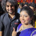 Pallavi Gowda Instagram – Fan girl moment😀
#NaniSir #FanGirl #Dasara