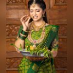 Pallavi Gowda Instagram – 💚Happy ugadi💚
#Ugadi #2023 #Saree #TraditionalWear