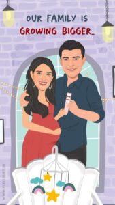 Pankhuri Awasthy Rode Instagram - Our family is growing and as we embrace this new phase and prepare ourselves to don these new roles, we seek your blessings and best wishes ! ♥️

Thank you @pixiedustdesign for creating these visuals for us! ✨